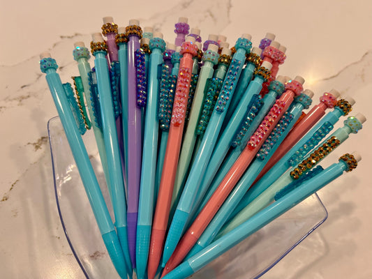 Sparkle Every Day: Hand-Bedazzled Mechanical Pencils Make the Perfect Gift